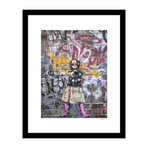 Girl with Star Sweater Graffiti (14"W x 18"H x 4"D)