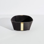 Rubber and Brass Basket // Medium (Royal)