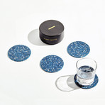 Round Rubber Coasters (Royal)