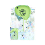 Robbie Print Button-Up Shirt // Multicolor (L)