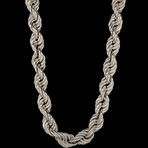 925 Solid Sterling Silver Thick + Heavyweight Rope Chain // 13mm (24"L)