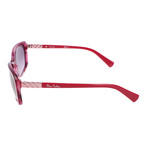 Pierre Cardin Women's Sunglasses // 8431 // Striped Cyclamen + Shiny Pink Fuchsia