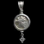 Greek Silver Coin, 3rd Century BC // Silver Bezel