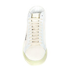 Yves Saint Laurent // Hi-Top Logo Sneakers // White (Euro: 40)