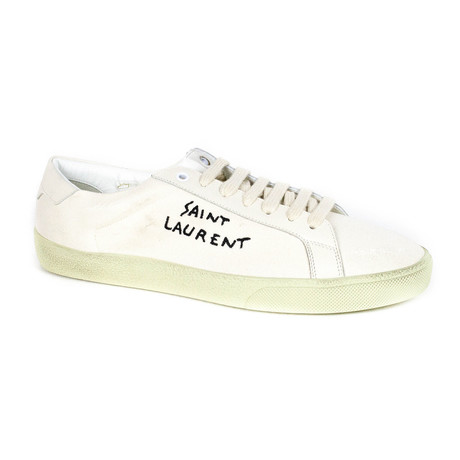 Yves Saint Laurent // Logo Sneakers // White (Euro: 39)