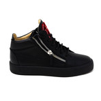 Giuseppe Zanotti // Hi-Top Zip Sneakers // Black (Euro: 39)