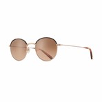Cloy Round Sunglasses // Gold + Brown