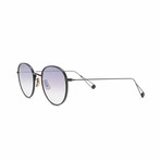 Paloma Round Sunglasses // Matte Black + Purple