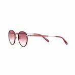 Wilson Round Sunglasses // Burgundy Marble + Wine