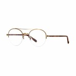 Manchester Aviator Eyeglasses // Gold Tortoise