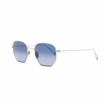 X Mark Mcnairy Liberty S/Plug Square Sunglasses // Silver + Blue