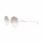 Seville Round Sunglasses // Gold + Gray