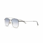 Riveria Aviator Sunglasses // Gunmetal + Gray
