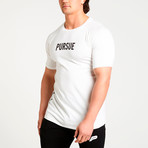 Pursue EST.2013 Fitted T-Shirt // White (L)