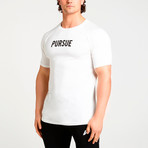 Pursue EST.2013 Fitted T-Shirt // White (L)