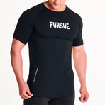 Pursue EST.2013 Fitted T-Shirt // Black (L)