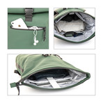 Exapandable Waterproof Backpack // Dark Olive