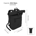 Exapandable Waterproof Backpack // Black