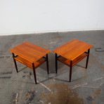 Unknown Vintage // Danish Modern End Tables // Set of 2
