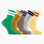 Retro Jouer Ankle Socks // 5 Pack