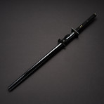 Hand Forged Black Damascus Ninja Sword