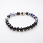 Jean Claude Jewelry // Blue Stone Beaded Bracelet