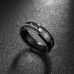 Stainless Steel Heart Pulse Band Ring (7)