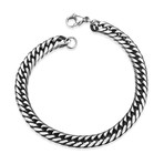 Stainless Steel Italian Snake Curb Chain Bracelet