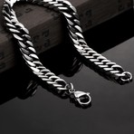 Stainless Steel Italian Snake Curb Chain Bracelet