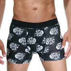 Tiger Boxer // Black + Gray // Pack of 3 (2XL)