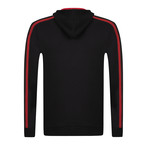 Idiosyncratic Hoodie // Black + Red (S)