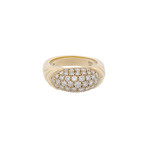 Vintage Boucheron 18k Yellow Gold Diamond Ring // Ring Size: 8