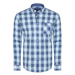 Brendan Shirt // Navy + Light Blue (XL)
