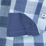 Brendan Shirt // Navy + Light Blue (XL)