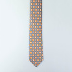 Patton Silk Tie // Gray Floral