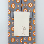 Patton Silk Tie // Gray Floral