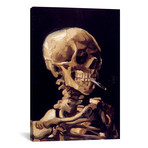 Skull Of A Skeleton With Burning Cigarette, c. 1885-1886 // Vincent van Gogh (12"W x 18"H x 0.75"D)