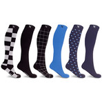 Elite Knee High Compression Socks // 6-Pairs (Small / Medium)