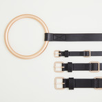 Lumi Leash + Collar Set // Gold + Black (Small)