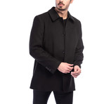 Rome Overcoat // Black (Small)
