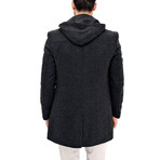 PLT8360 Overcoat // Patterned Gray (S)