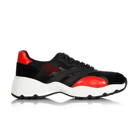 Vaella Sneakers // Black + Red (Euro: 39)