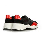 Vaella Sneakers // Black + Red (Euro: 41)