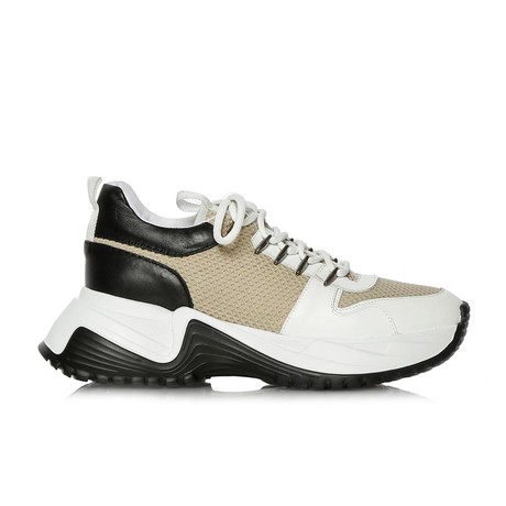 Lorelei Sneakers // White + Tan (Euro: 39)