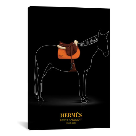 Horse Saddlery, Hermés, 1880 (18"W x 26"H x 0.75"D)