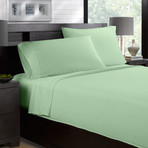 Sateen Smooth & Silky 4-Piece Sheet Set // Olive (Full)