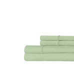 Sateen Smooth & Silky 4-Piece Sheet Set // Olive (Full)
