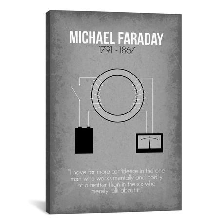 Michael Faraday // GetYourNerdOn (26"W x 40"H x 1.5"D)