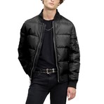 Down Quilted Bomber // Black (M)