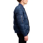 Down Quilted Bomber // Ocean (XS)